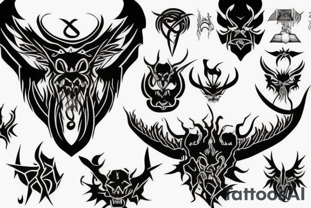 demonic sigil tattoo idea