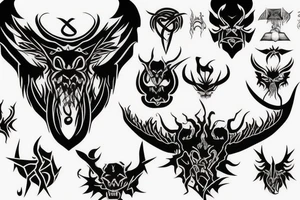 demonic sigil tattoo idea