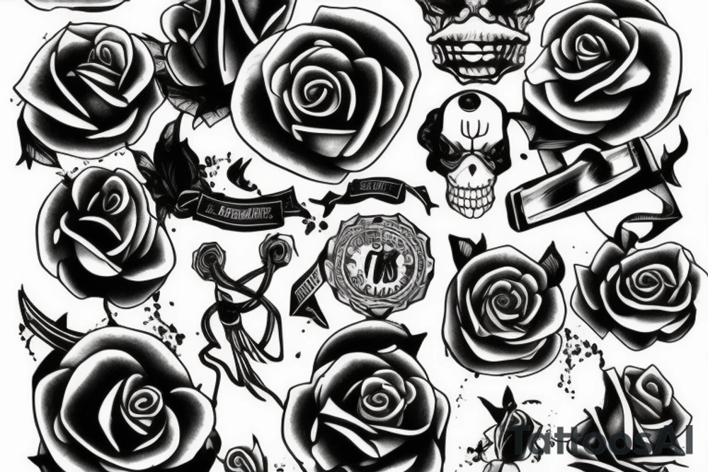 League of legends fitness poker rose blood tattoo idea