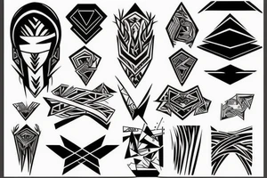 Modern, edgy, masculine tattoo idea