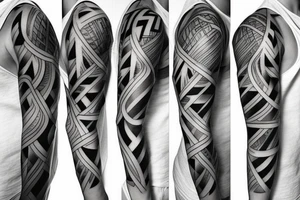 Modern, edgy, masculine tattoo idea