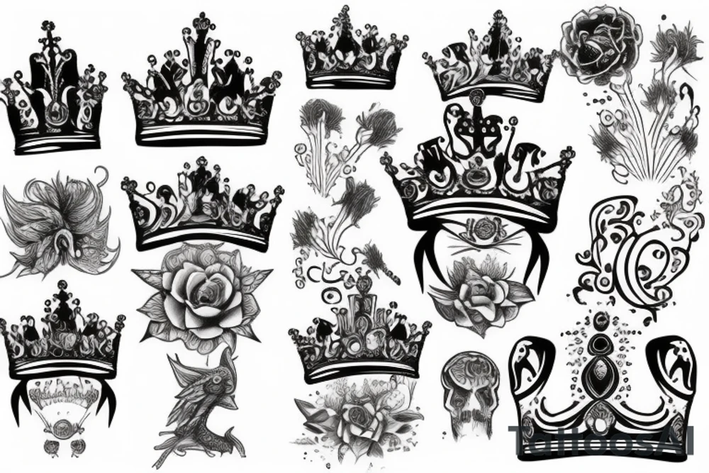 crown tattoo idea