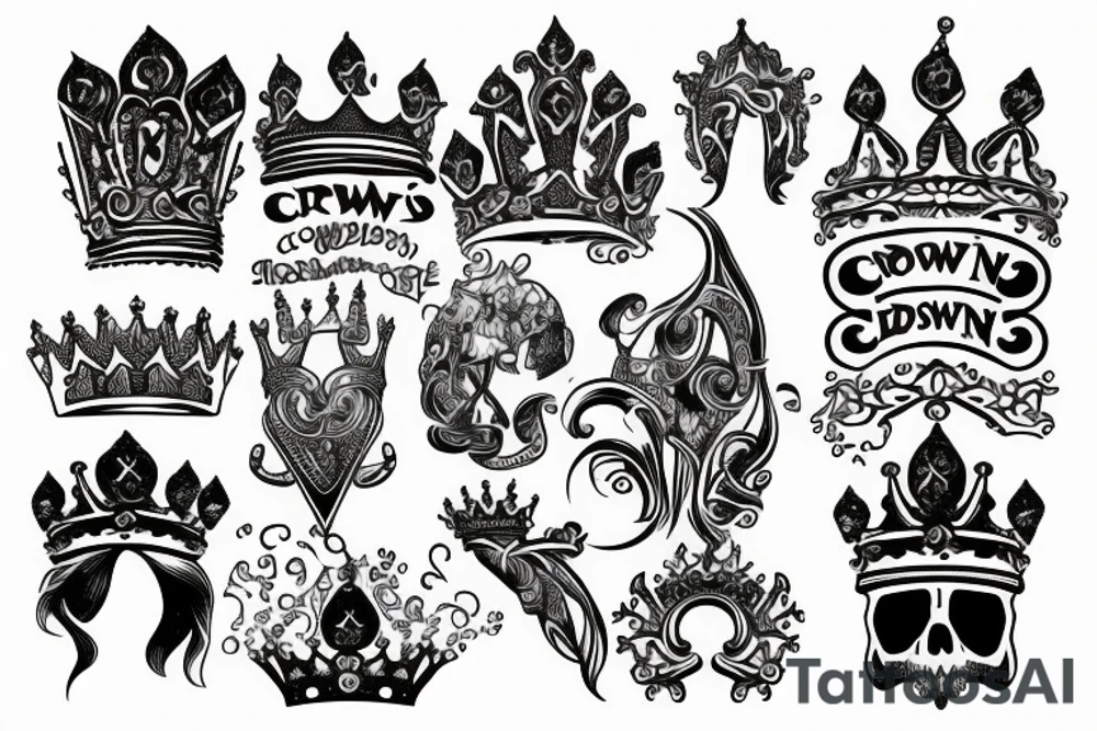 crown tattoo idea