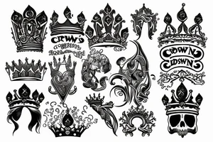 crown tattoo idea