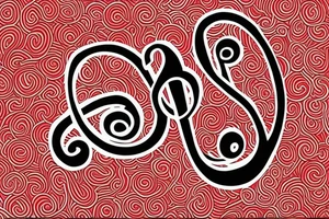Treble clef with a red bandana tattoo idea