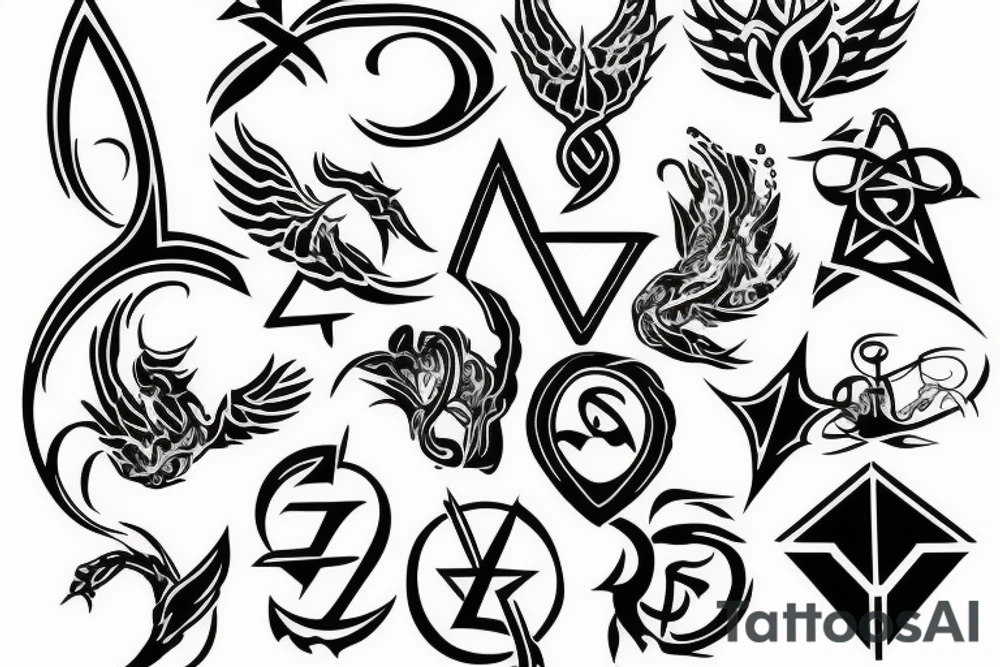 Atheist symbol tattoo idea