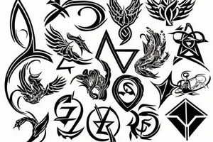 Atheist symbol tattoo idea