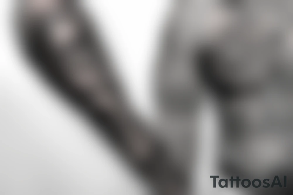Atheist sleeve tattoo idea