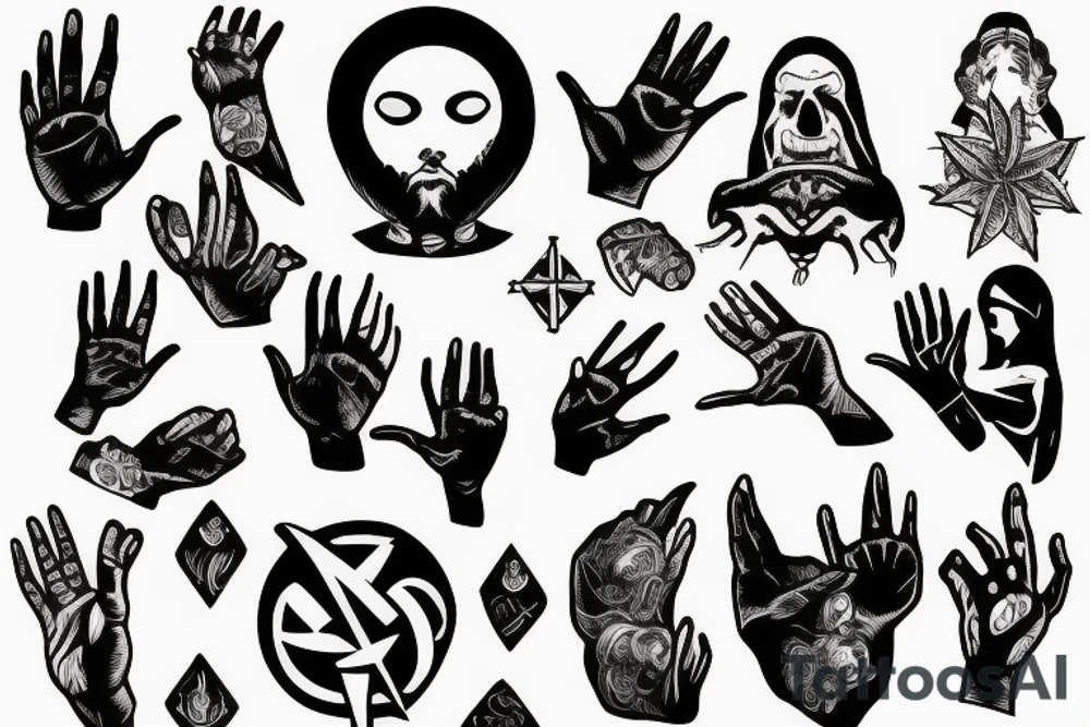 Atheist sleeve tattoo idea