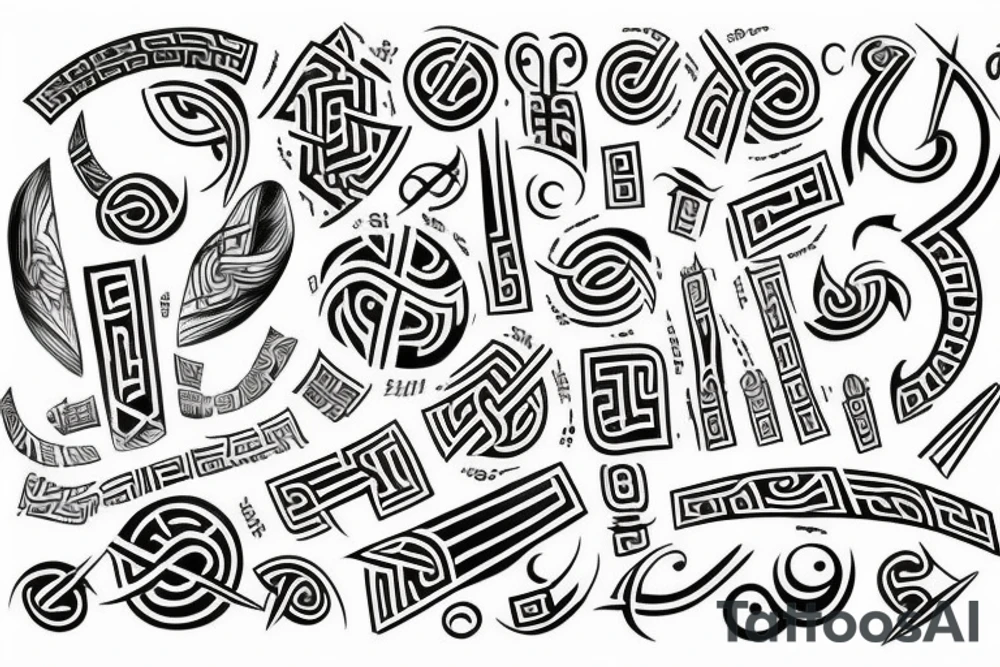Viking runes tattoo idea