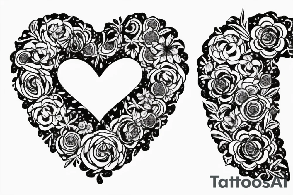 Letter L, Letter B
2023
Heart 
Flower tattoo idea