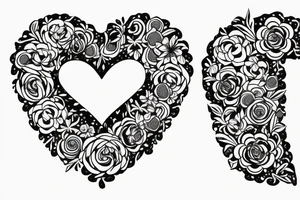 Letter L, Letter B
2023
Heart 
Flower tattoo idea