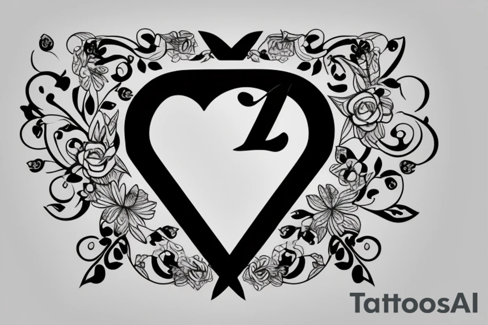 Letter L, Letter B
2023
Heart 
Flower tattoo idea