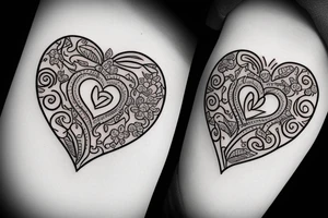 Letter L, Letter B
2023
Heart 
Flower tattoo idea