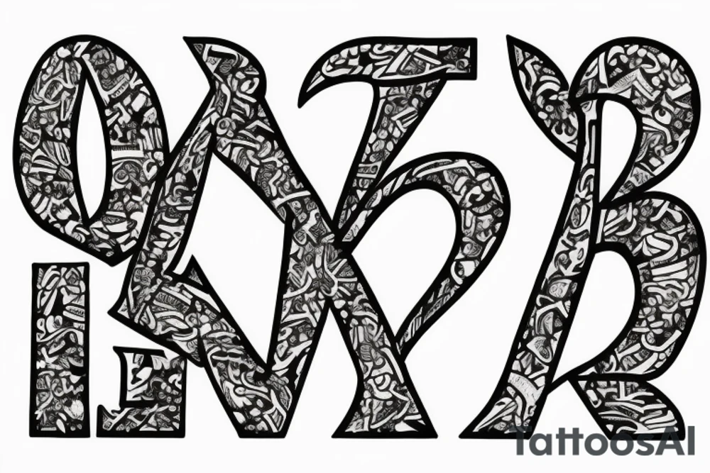 Letter L, Letter B
2023 tattoo idea
