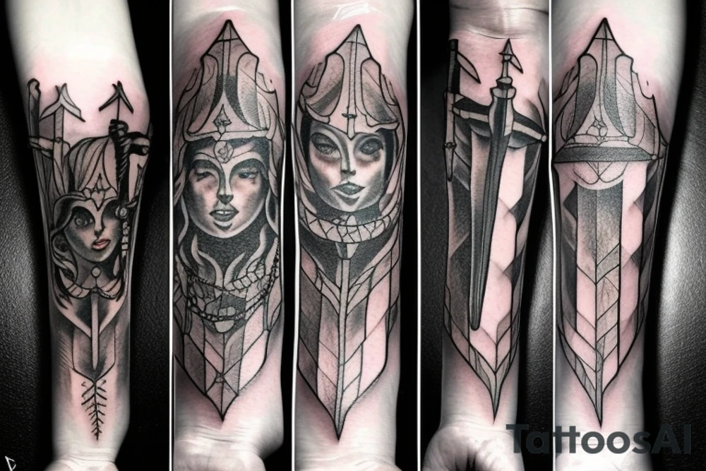 Dagger sword tattoo tattoo idea
