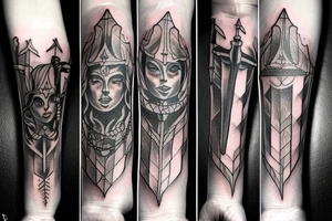 Dagger sword tattoo tattoo idea