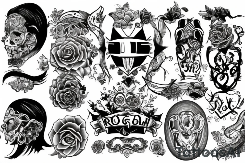 long road tattoo idea