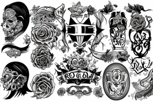 long road tattoo idea