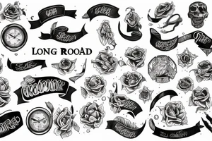 long road tattoo idea