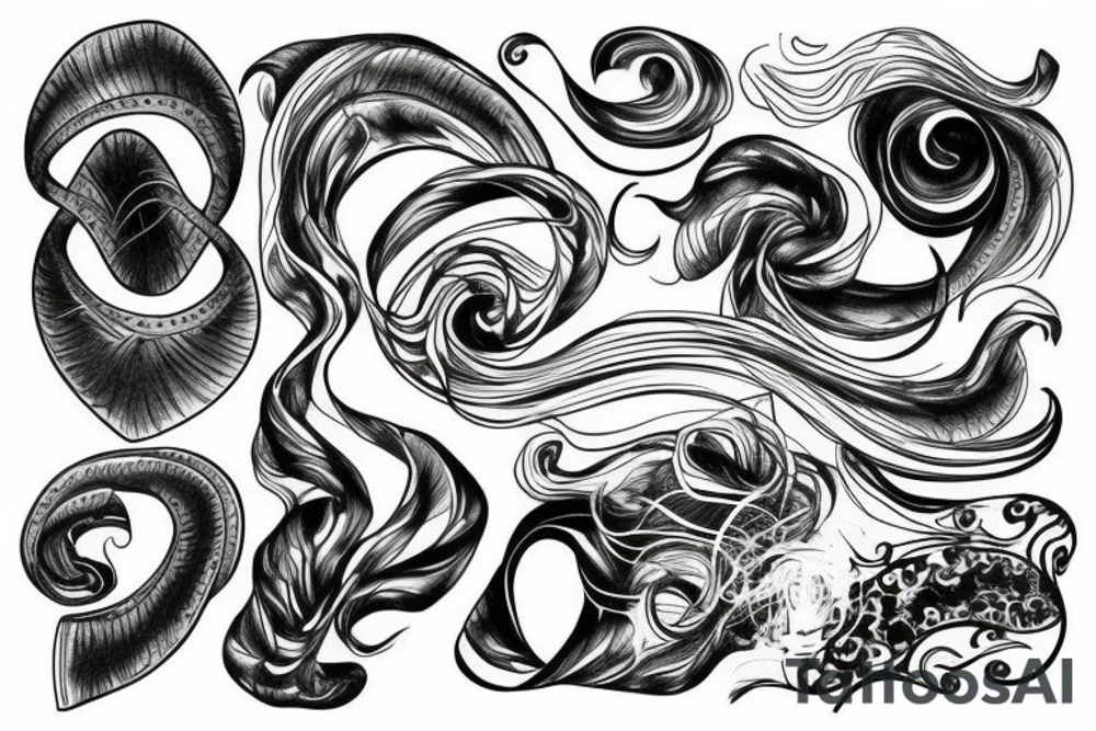 winding road tattoo idea