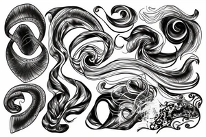 winding road tattoo idea