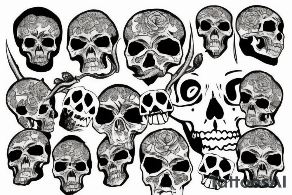 skull tattoo idea