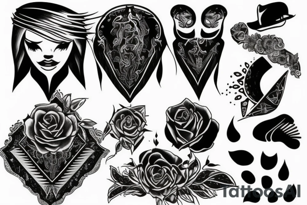 Blackout tattoo idea
