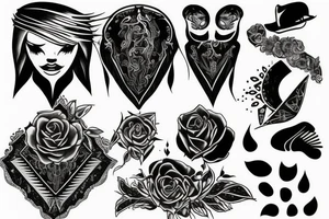 Blackout tattoo idea