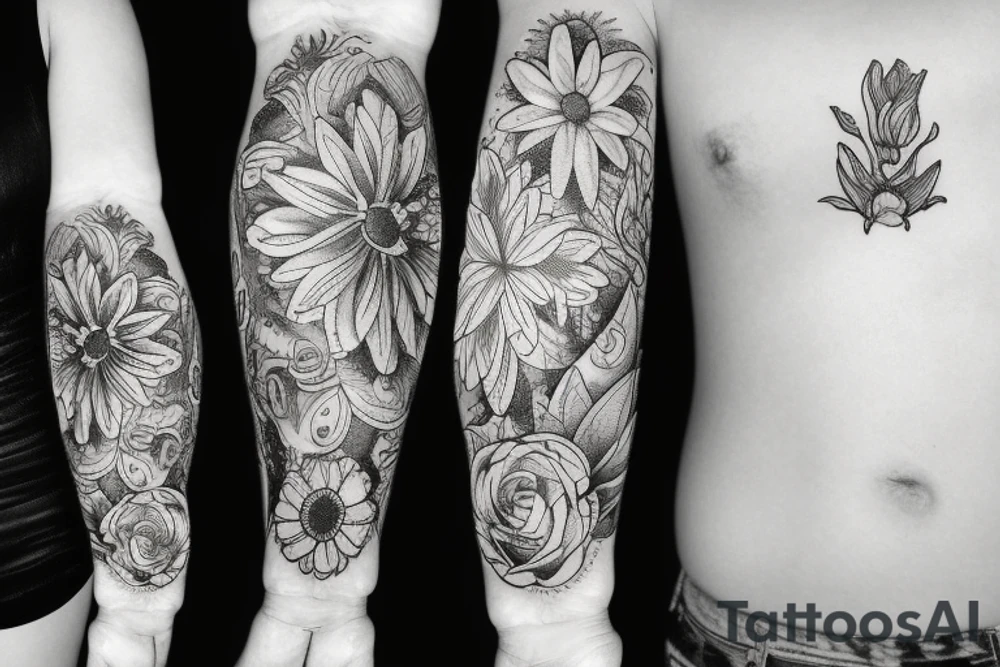 Aesthetic Flowers Tattoo tattoo idea