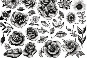 Aesthetic Flowers Tattoo tattoo idea