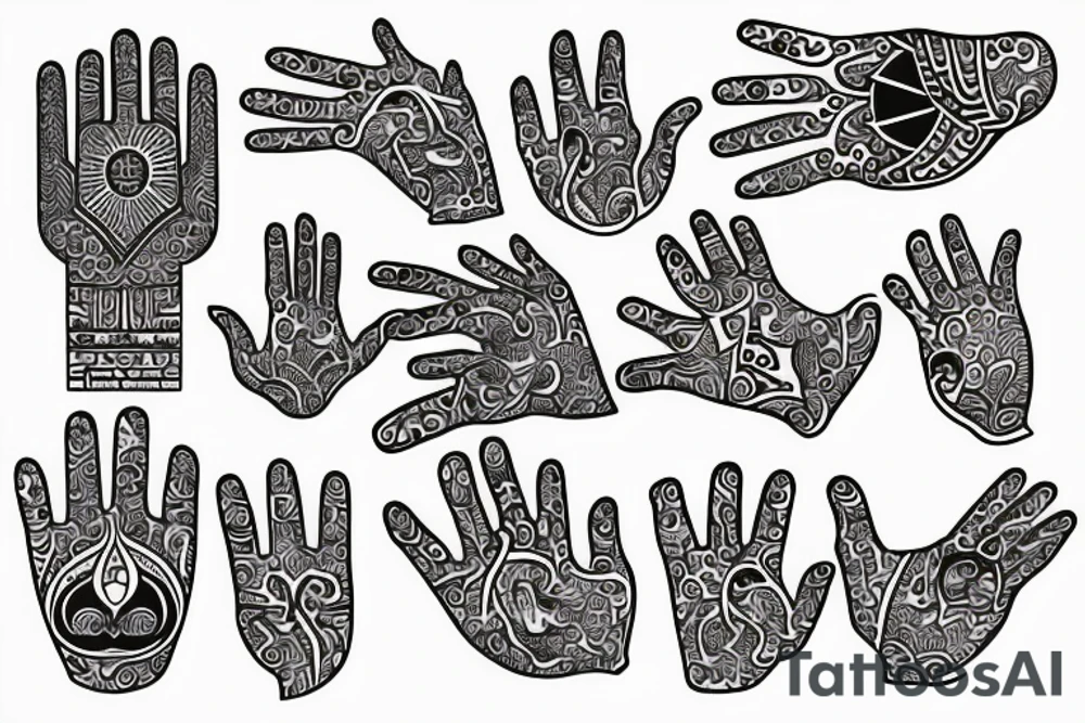 Hamsa Hand tattoo idea