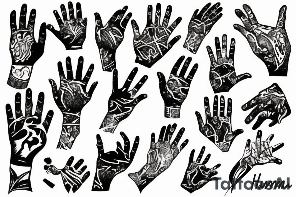 Hamza Hand tattoo idea