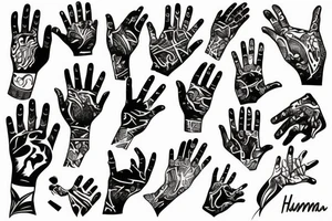 Hamza Hand tattoo idea
