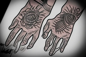 Hamza Hand tattoo idea