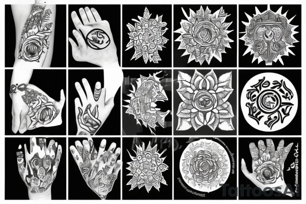 Hamza Hand tattoo idea