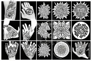 Hamza Hand tattoo idea