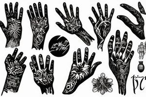 Hamza Hand tattoo idea