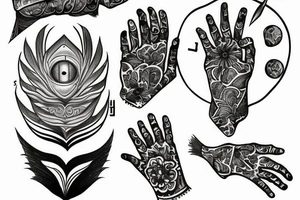 Hamza Hand tattoo idea