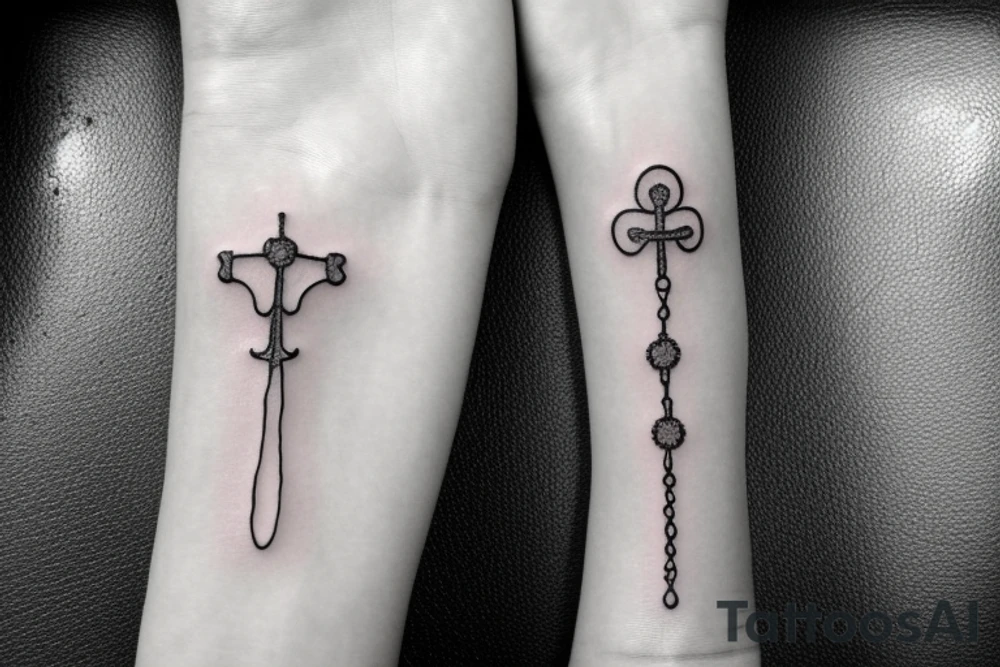 Rosary on my wrist tattoo idea