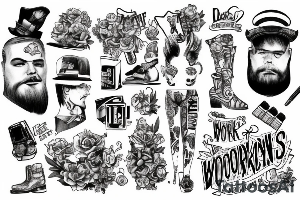 Working men tattoo idea