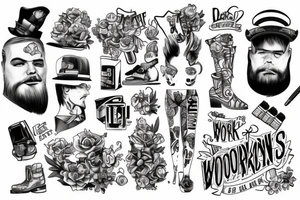 Working men tattoo idea