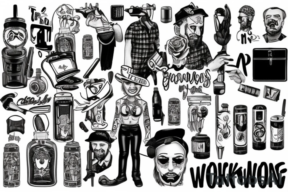 Working men tattoo idea
