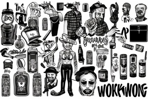 Working men tattoo idea