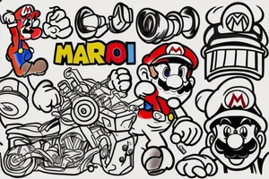 Mario tattoo idea
