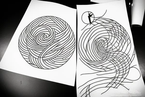 Swimming in circles tattoo idea