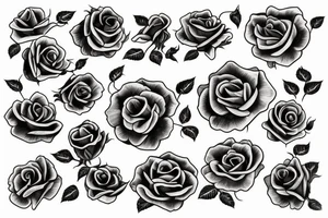 Italian rose tattoo idea