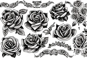 Italian rose tattoo idea