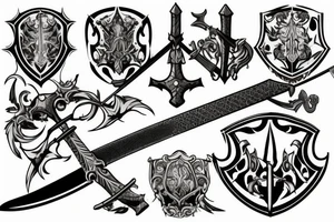 medival sword tattoo idea