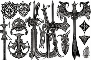 medival sword tattoo idea